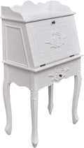 Wooden Secretary Desk with Storage Drawer and Shelves M301176