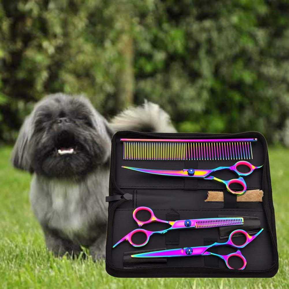 7 inch Stainless Steel Dog Grooming Scissors Set B699497