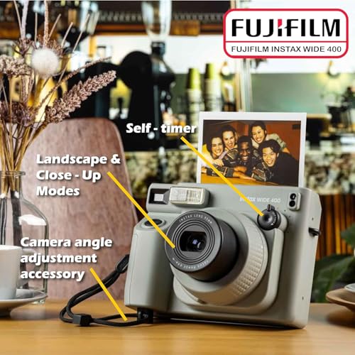 Sage Green Instant Camera with Wide Film and Accessories Bundle M5185