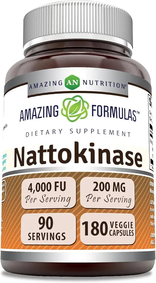 Nattokinase 100 mg Veggie Capsules Supplement E655657