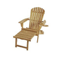 Solid Wood Folding Adirondack Chair with Ottoman D616944