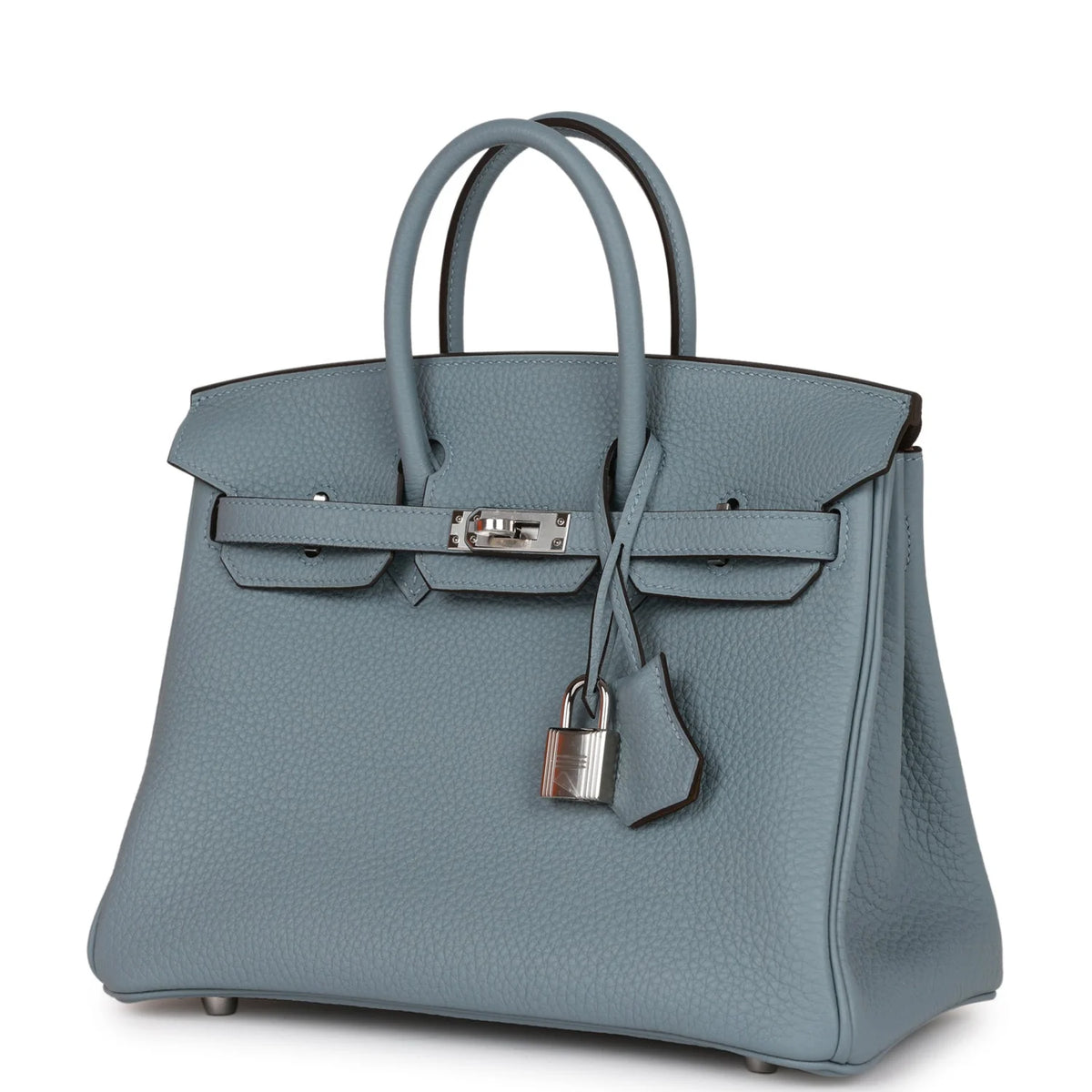 Bleu Lin Togo Palladium Hardware Handbag J100260
