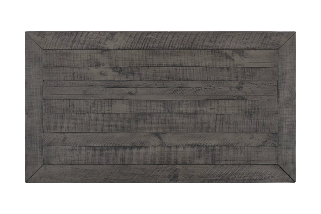 Solid Wood 2 Drawer Coffee Table White and Gray F625716