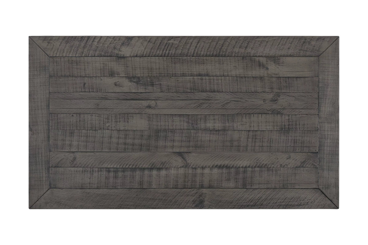 Solid Wood 2 Drawer Coffee Table White and Gray F625716