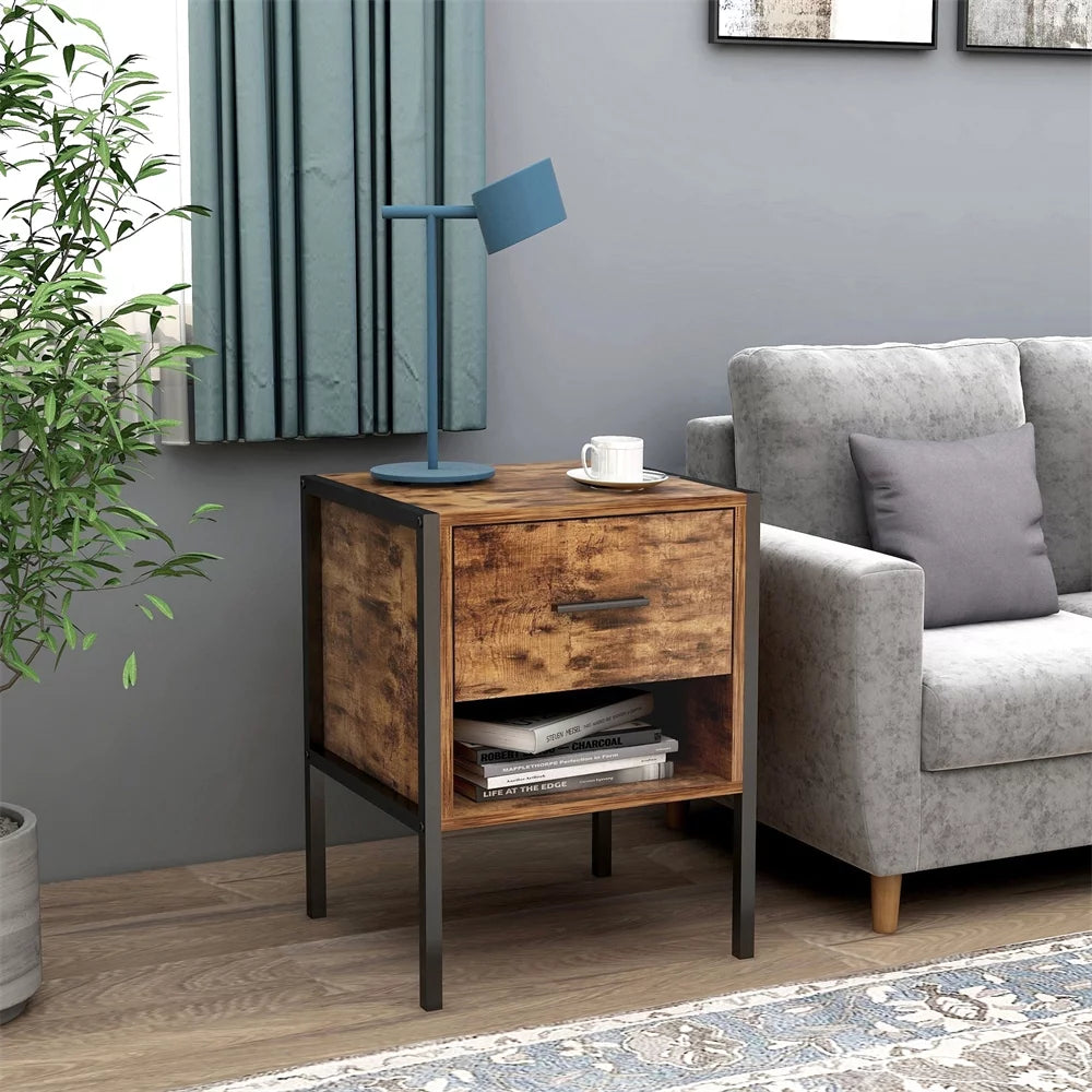 Rustic Brown 6 Drawer Wood Dresser Q74316