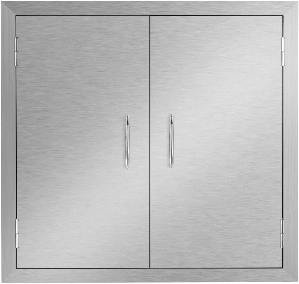 Stainless Steel Double Wall Outdoor Kitchen Doors 31W x 24H Inch C422104