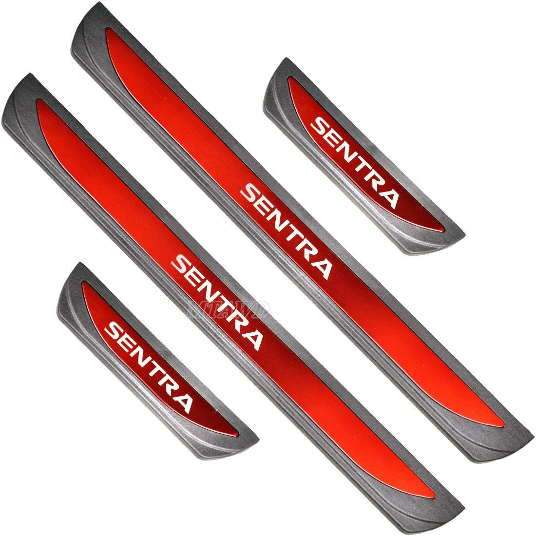 Stainless Car Door Sill Scuff Plate Protectors Trim Pack of 2 E75701