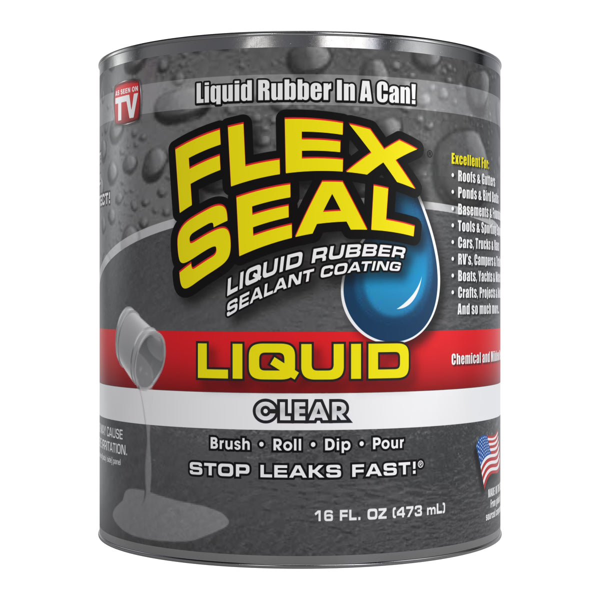 Clear Liquid Rubber Sealant Coating, 16 oz N906078