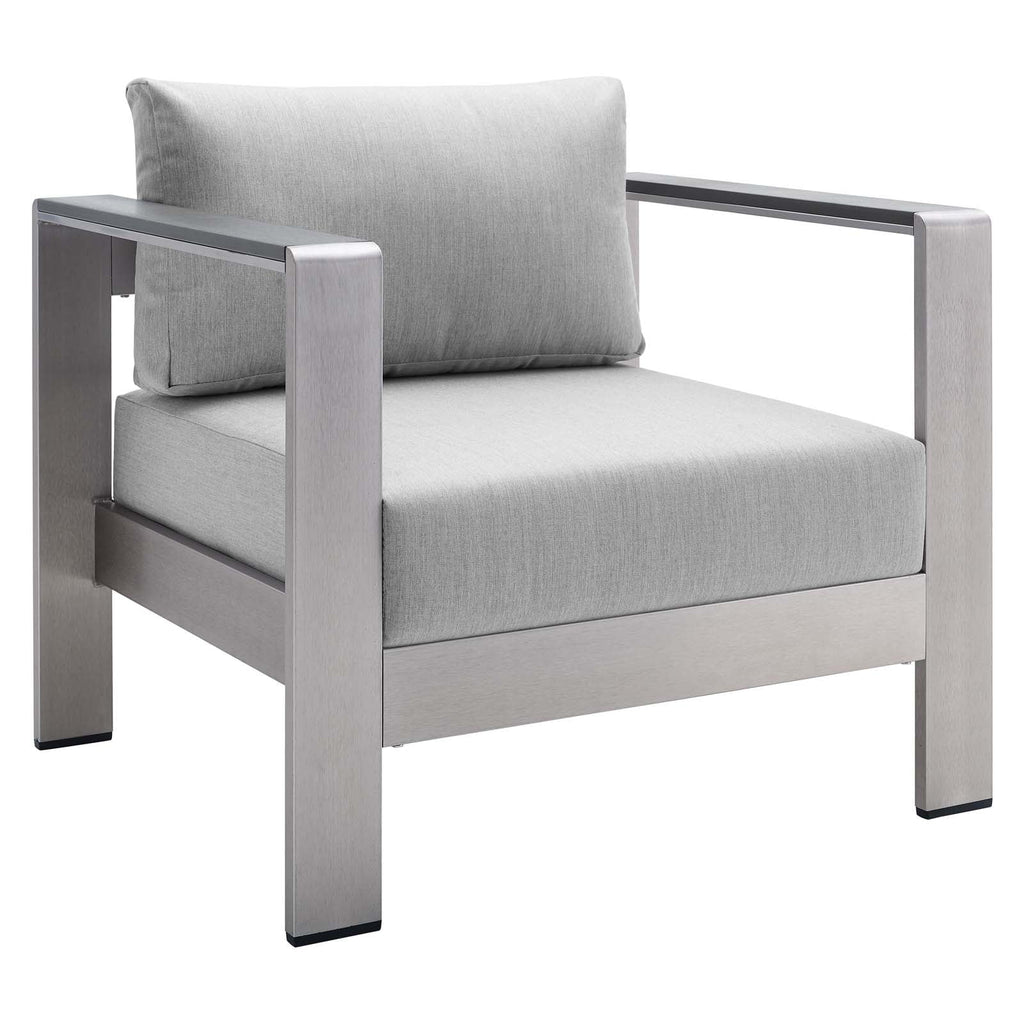 8 Piece Outdoor Patio Sectional Sofa Set in Silver Gray G67454