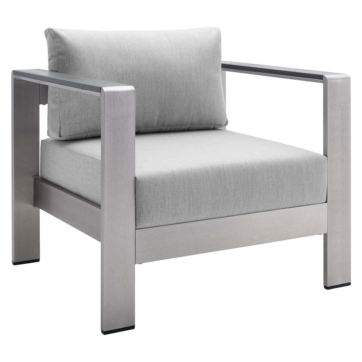 8 Piece Outdoor Patio Sectional Sofa Set in Silver Gray G67454