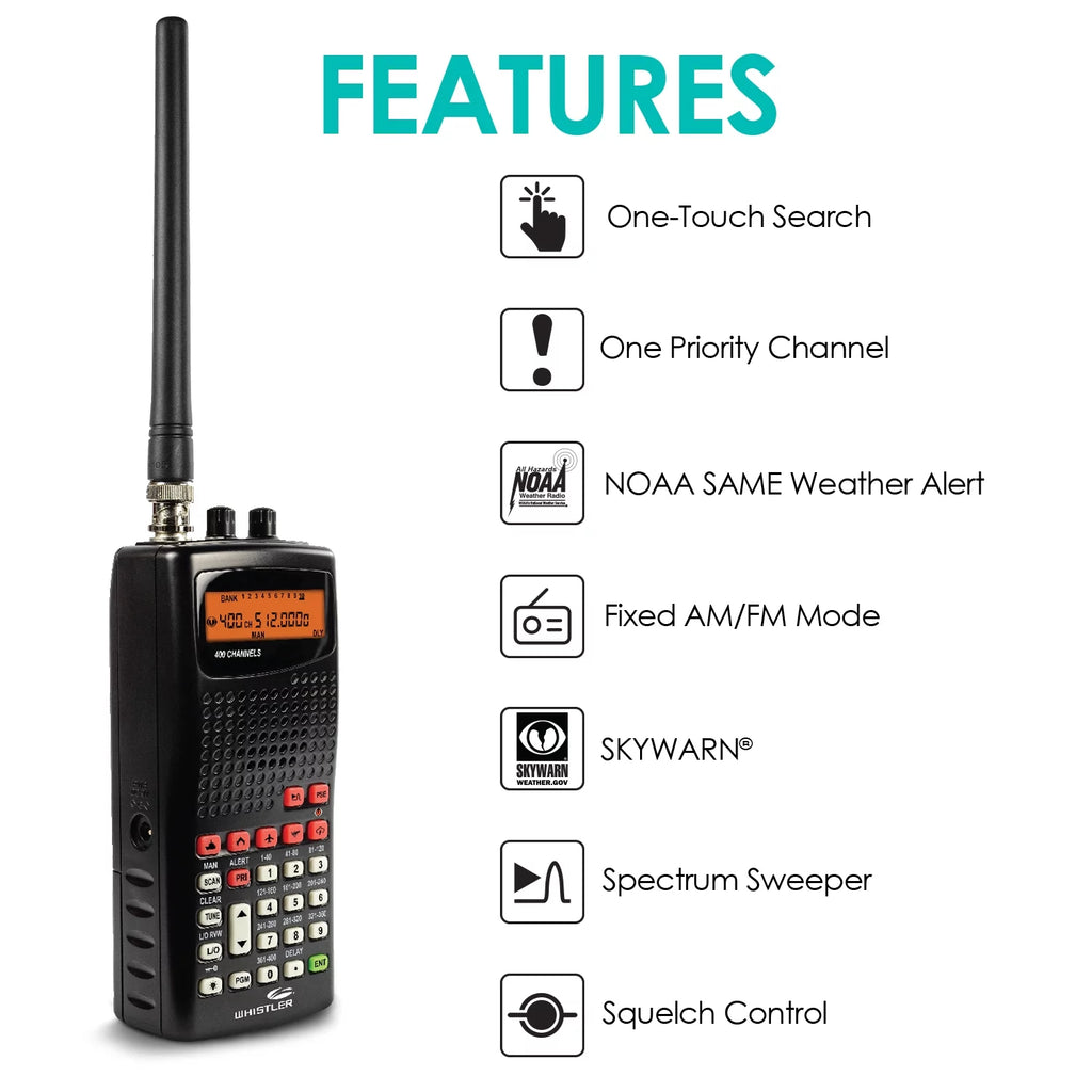Radio Scanner with Service Search Banks L220776