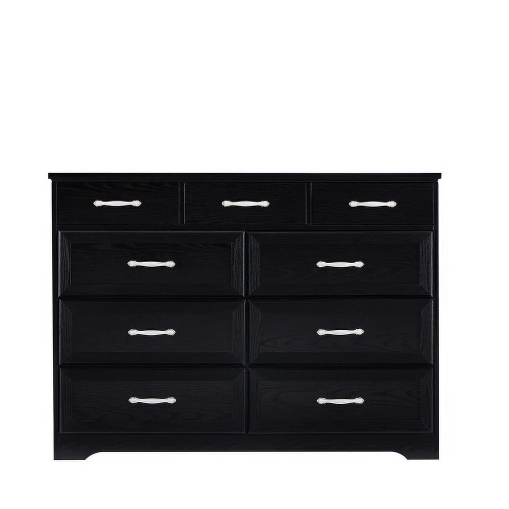 Black 9 Drawer Wood Dresser L184480