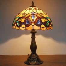 Tiffany Style Stained Glass Table Lamp 12X12X18 Inches L57881