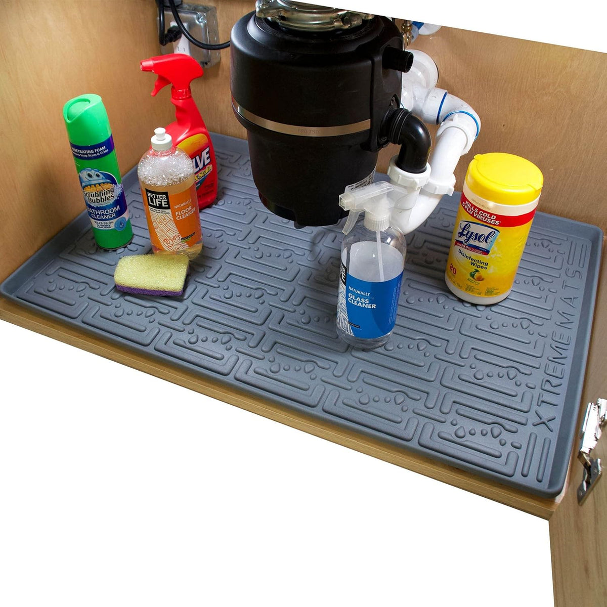Waterproof Under Sink Cabinet Mat with Drip Tray Liner L4306