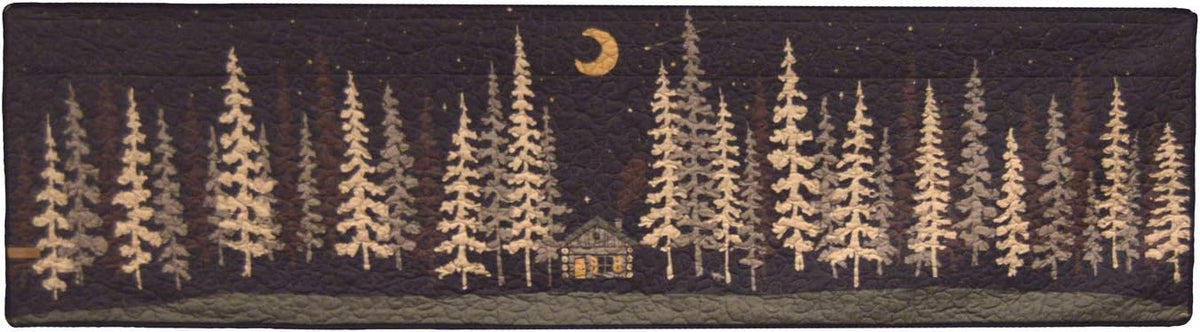 Machine Washable Lodge Quilt with Forest Pattern H5179