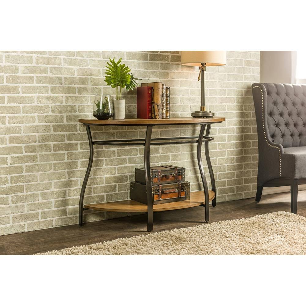 Wood and Metal Console Table J925