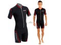 Neopreno Snorkeling Playa, Negro/Rojo, M O7172