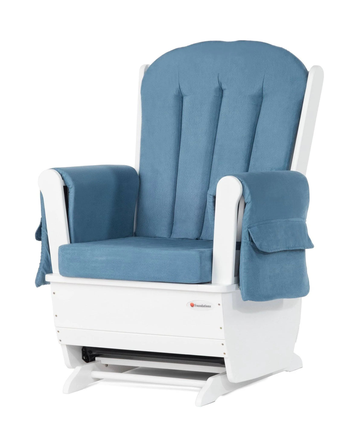 White/Blue Glider Rocker I77813