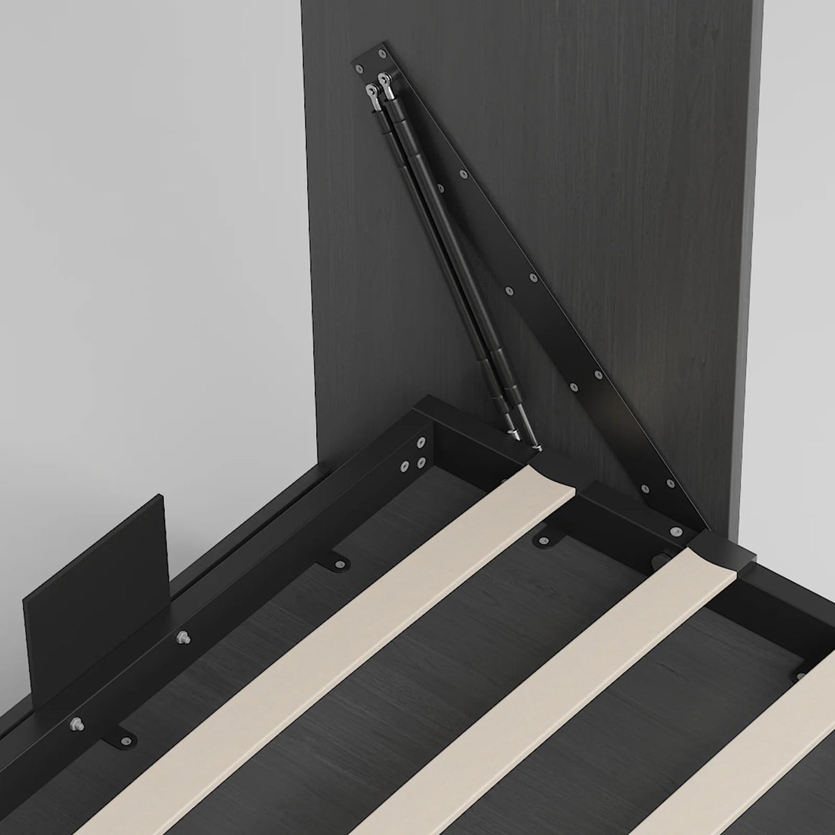 Foldable Murphy Bed with Side Cabinet M618155