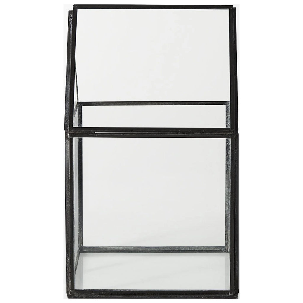 Black Glass Terrarium N1598