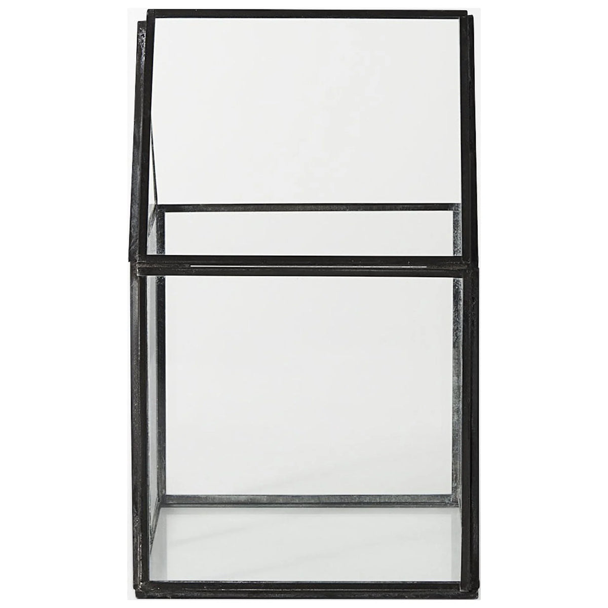 Black Glass Terrarium N1598