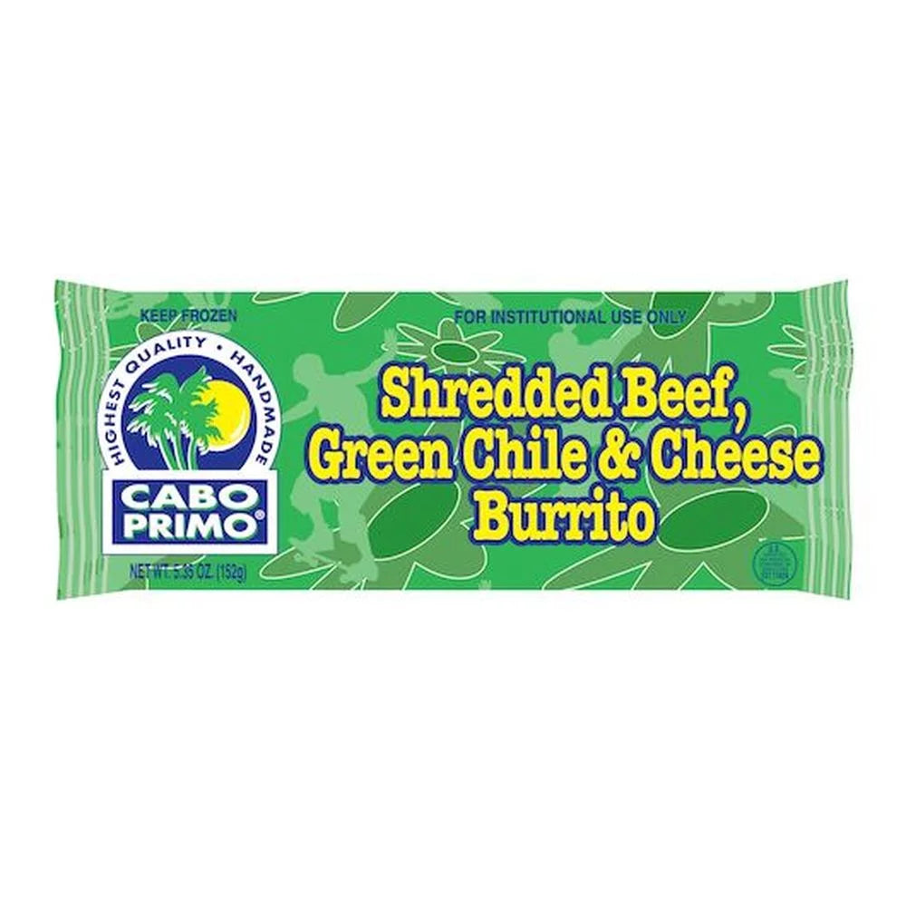 Shredded Beef Green Chile Cheese Burrito, 5.35 Ounce U810866