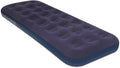 Blue Blow Up Air Mattress with Flocked Top E6877