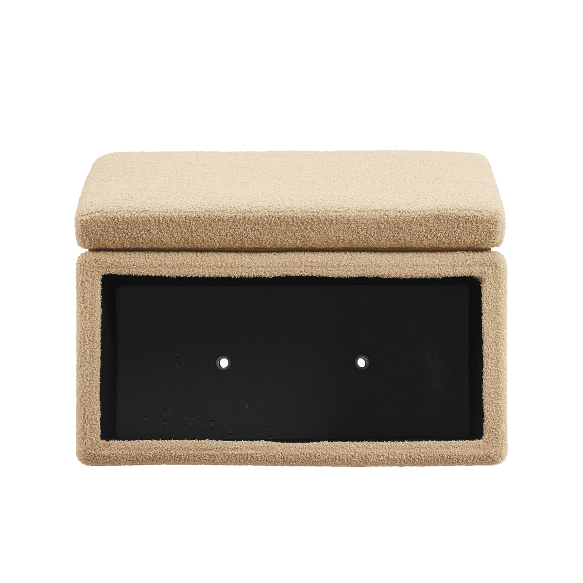 Tan Rectangle Storage Ottoman R3217