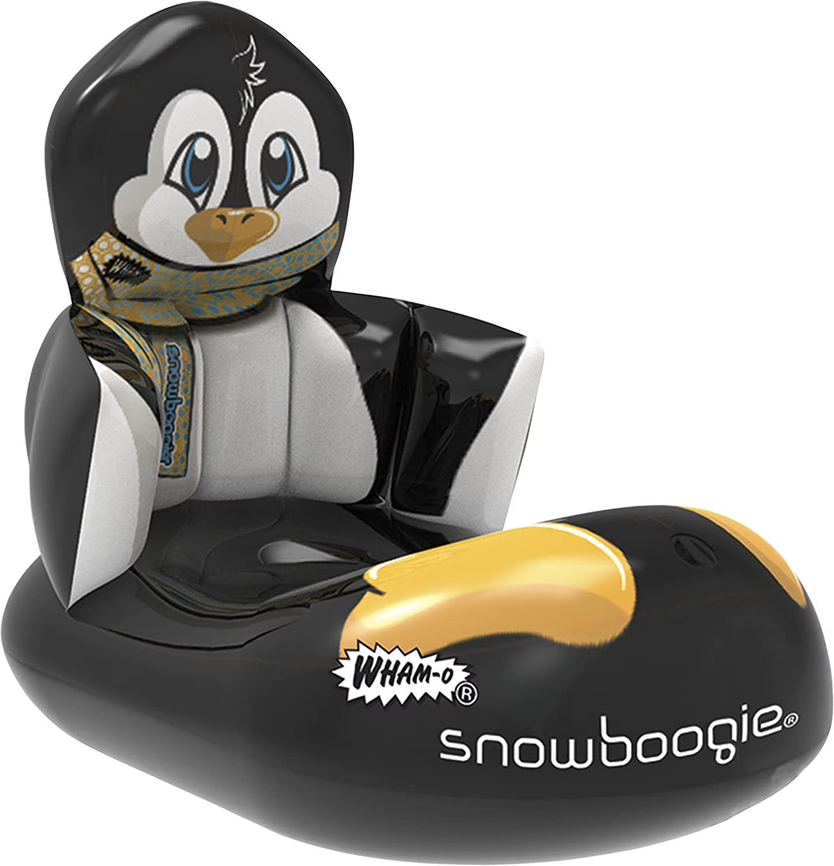 Inflatable Snow Sled 33 In. Single Rider with Soft Handles (black) W833