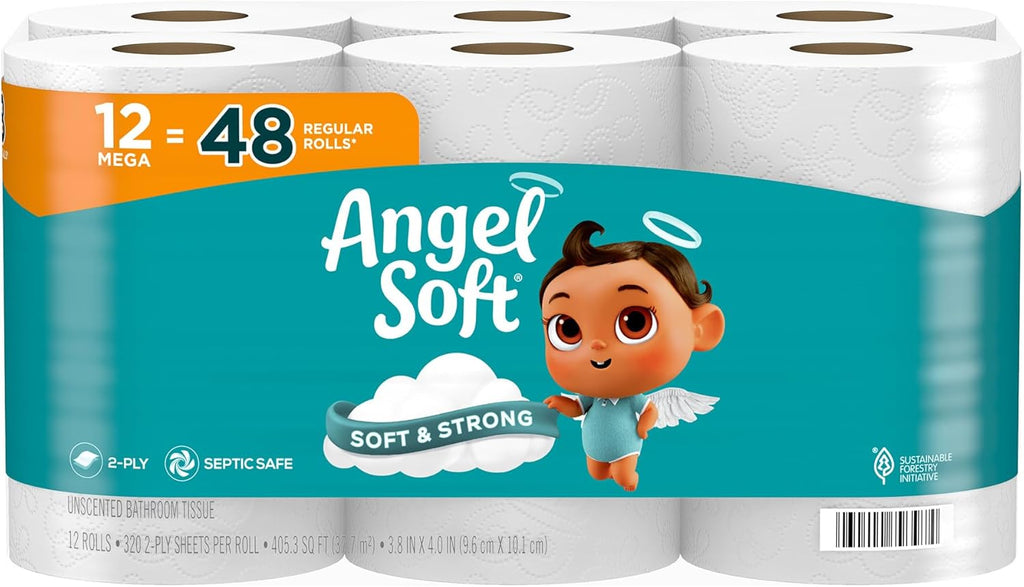 12 Mega Rolls Toilet Paper M261220