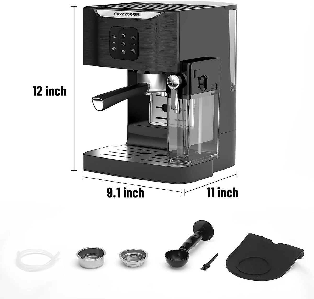 20 bar Semi-automatic Espresso Machine with Milk Frother Z339