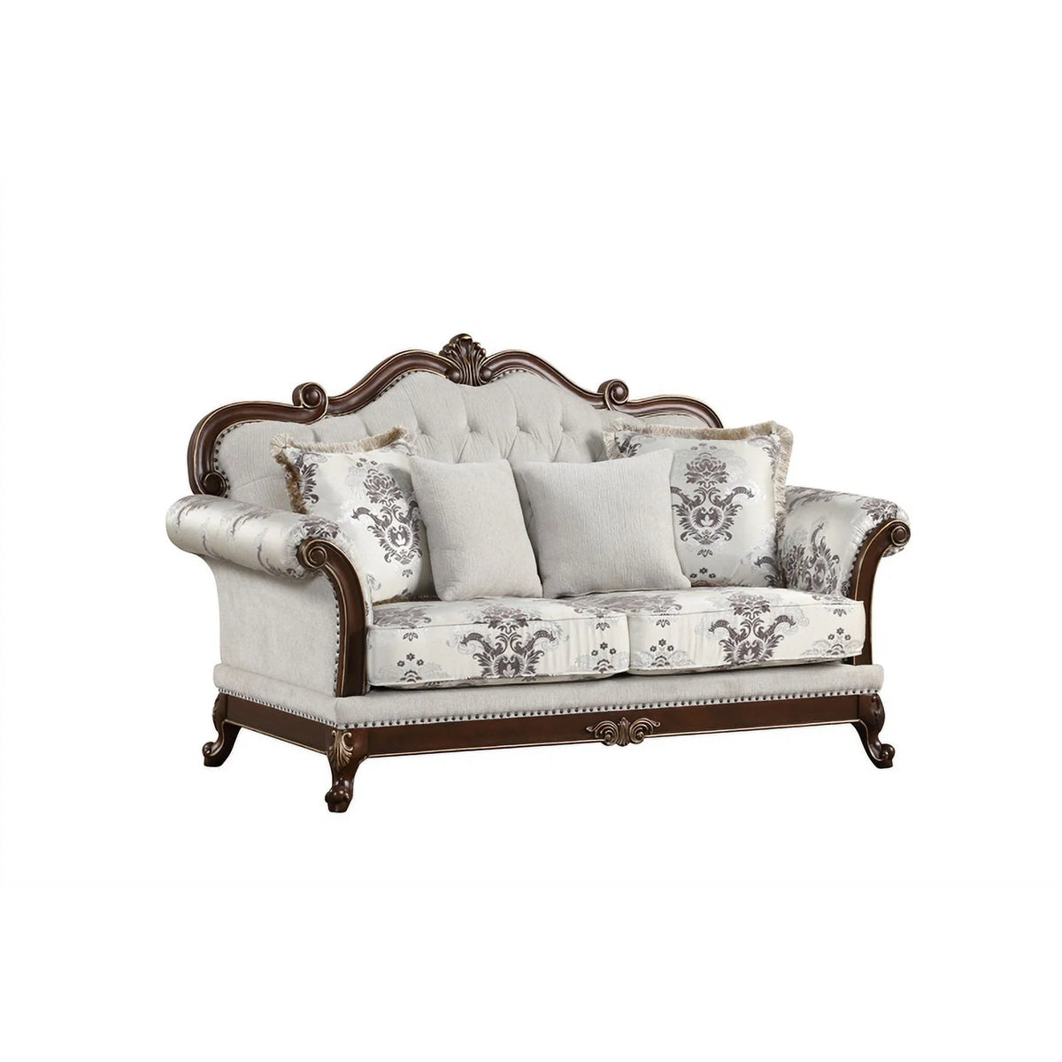 White 2PC Tufted Living Room Set T656