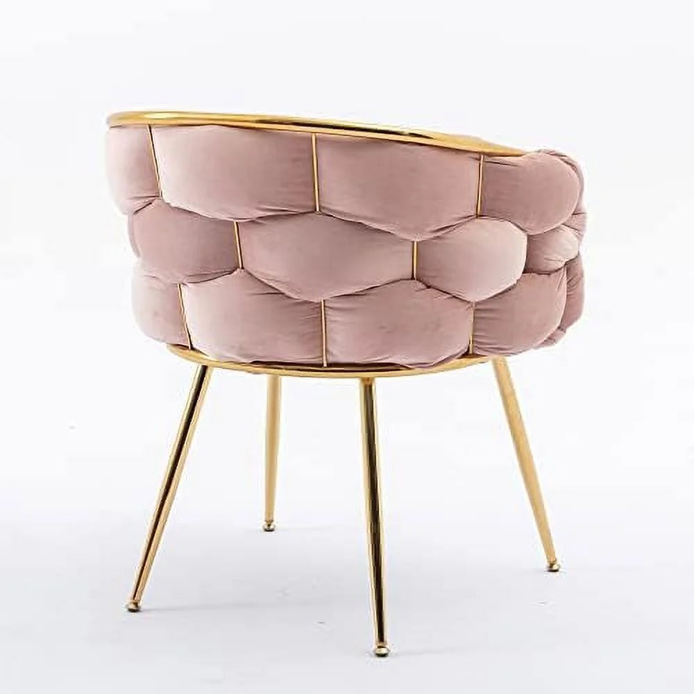 Velvet Accent Chair with Gold Legs Q330811