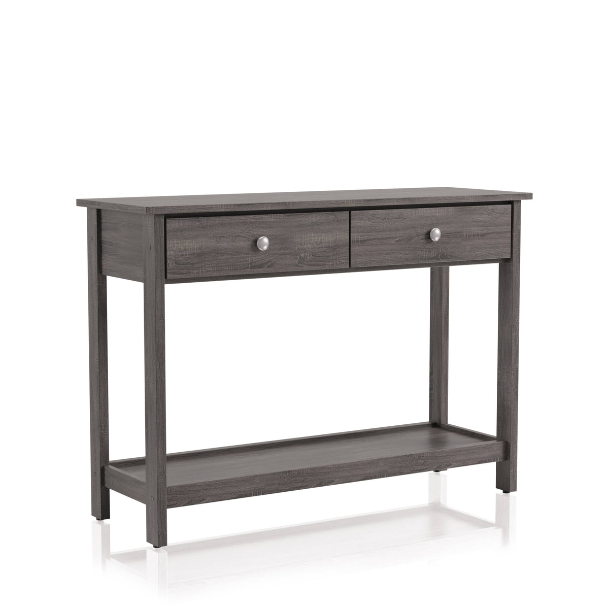 Rustic Grey 2-Drawer Sofa Table L610126