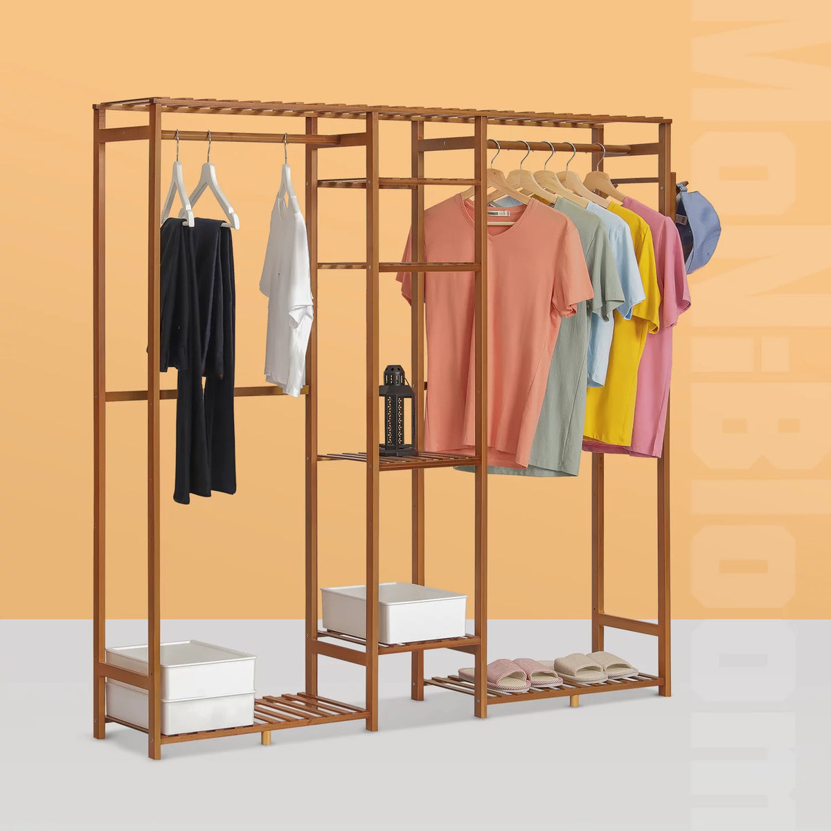 Bamboo 6 Tiers Coat Pants Rack E8998