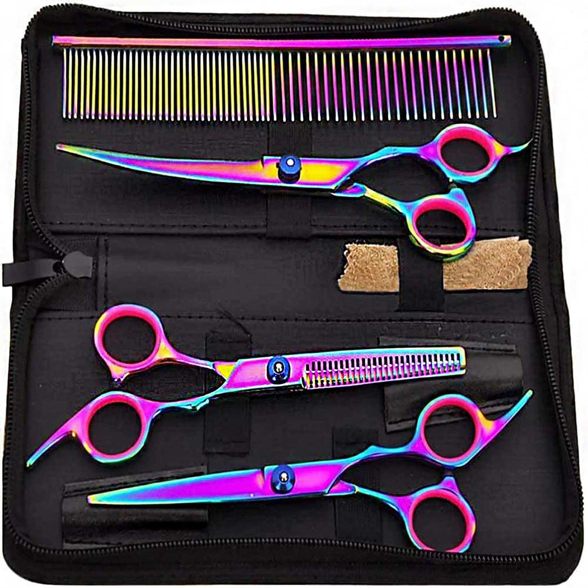 7 inch Stainless Steel Dog Grooming Scissors Set B699497