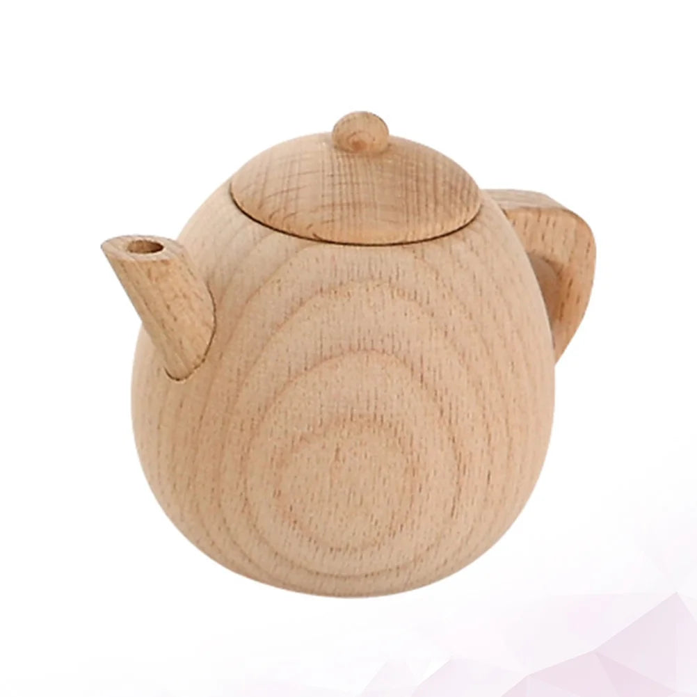 Solid Wood Tea Pot Toy M7677