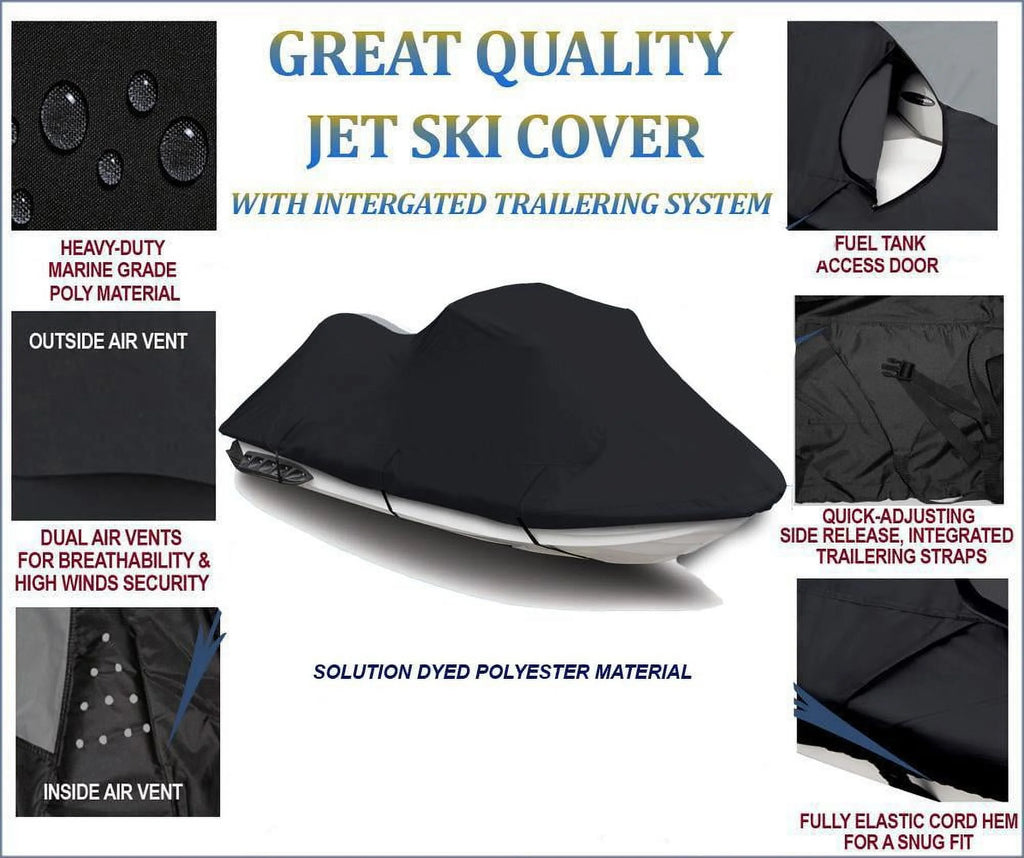 Black 600 Denier Jet Ski Cover A28596