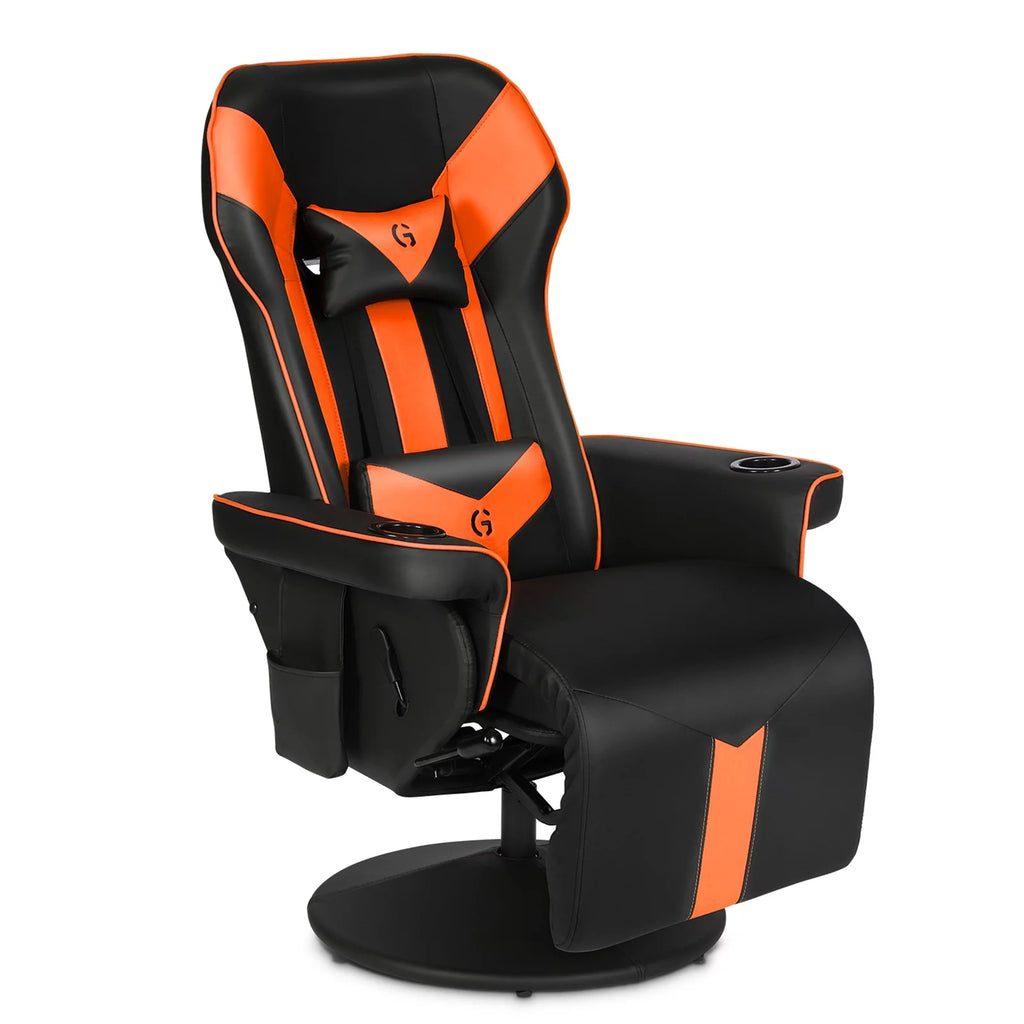 Black Orange Ergonomic Gaming Chair with Footrest G84447