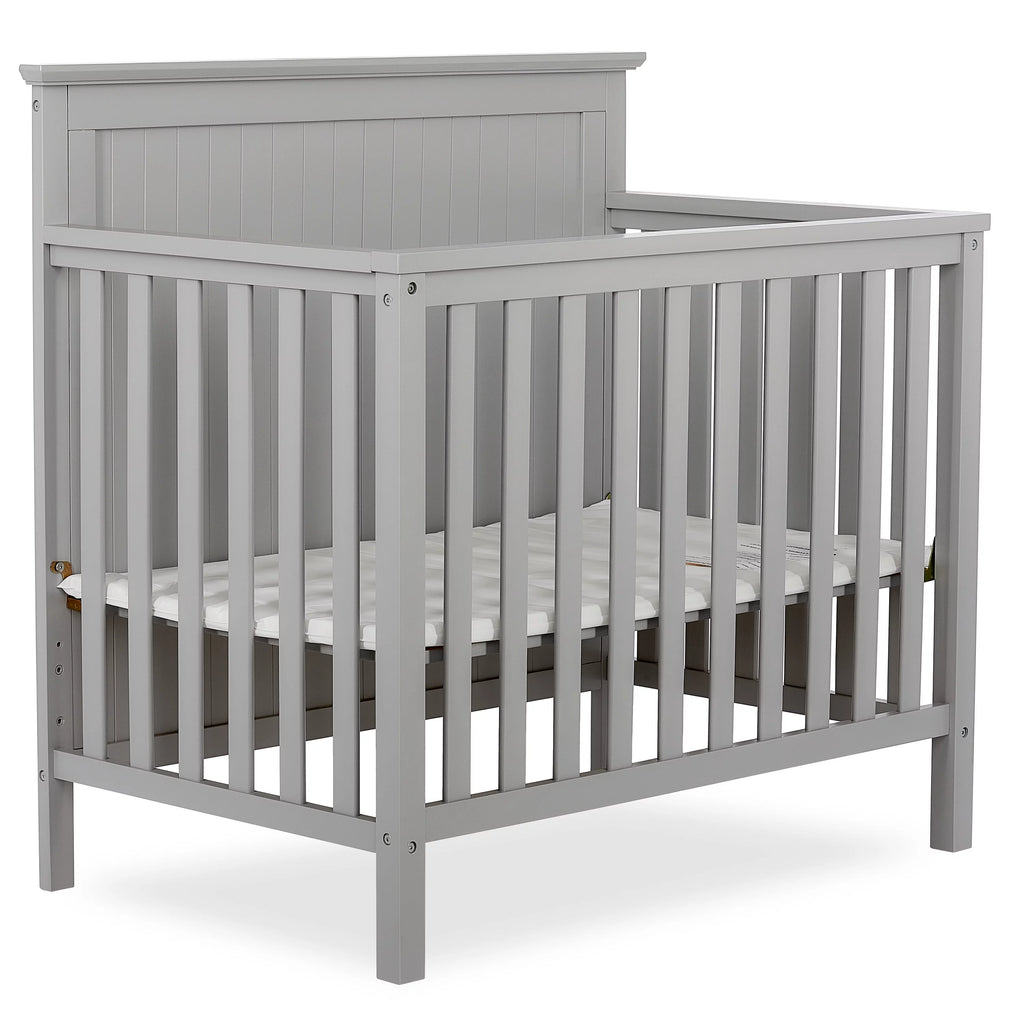 Pebble Grey 4-in-1 Convertible Mini Crib C6417