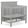 Pebble Grey 4-in-1 Convertible Mini Crib C6417