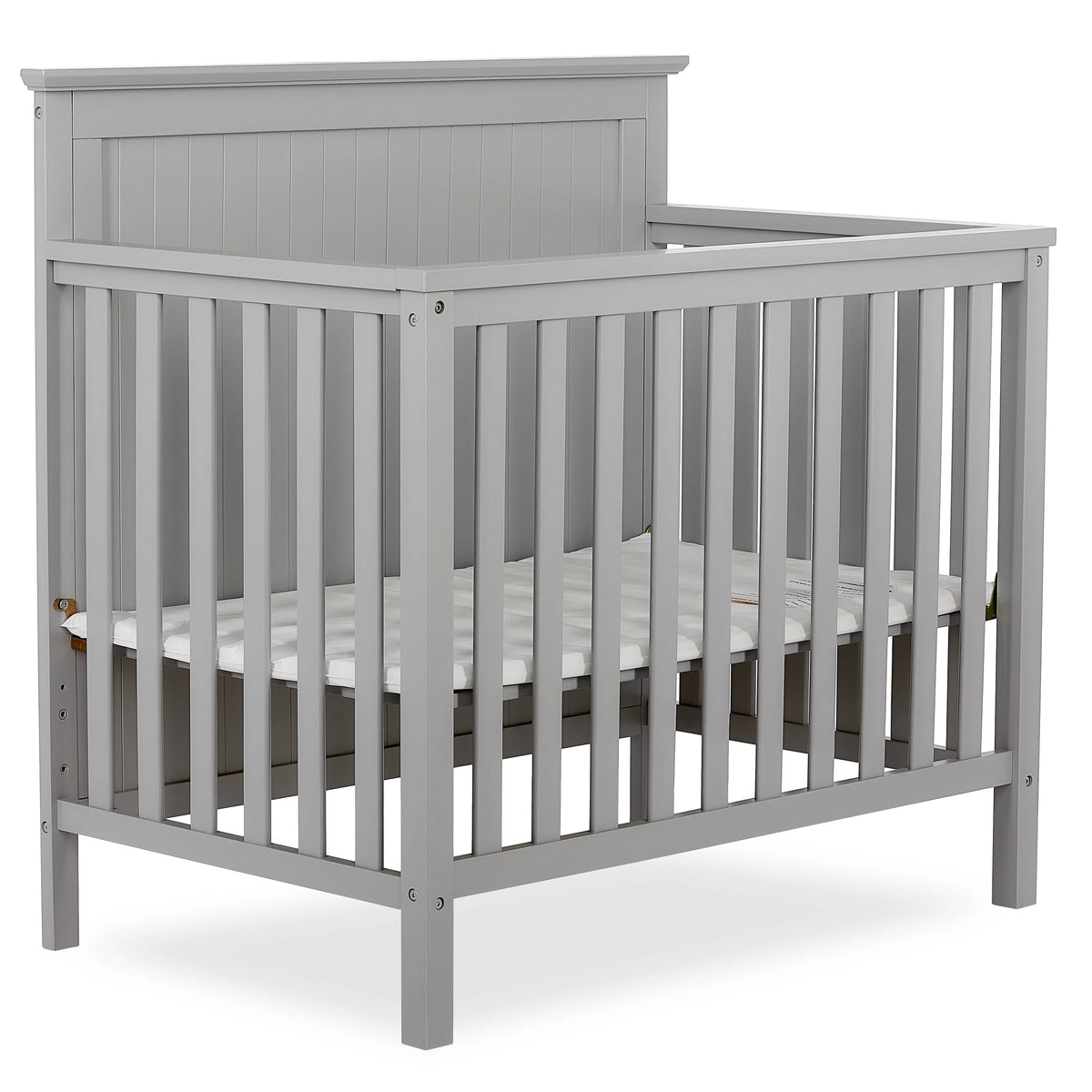 Pebble Grey 4-in-1 Convertible Mini Crib C6417