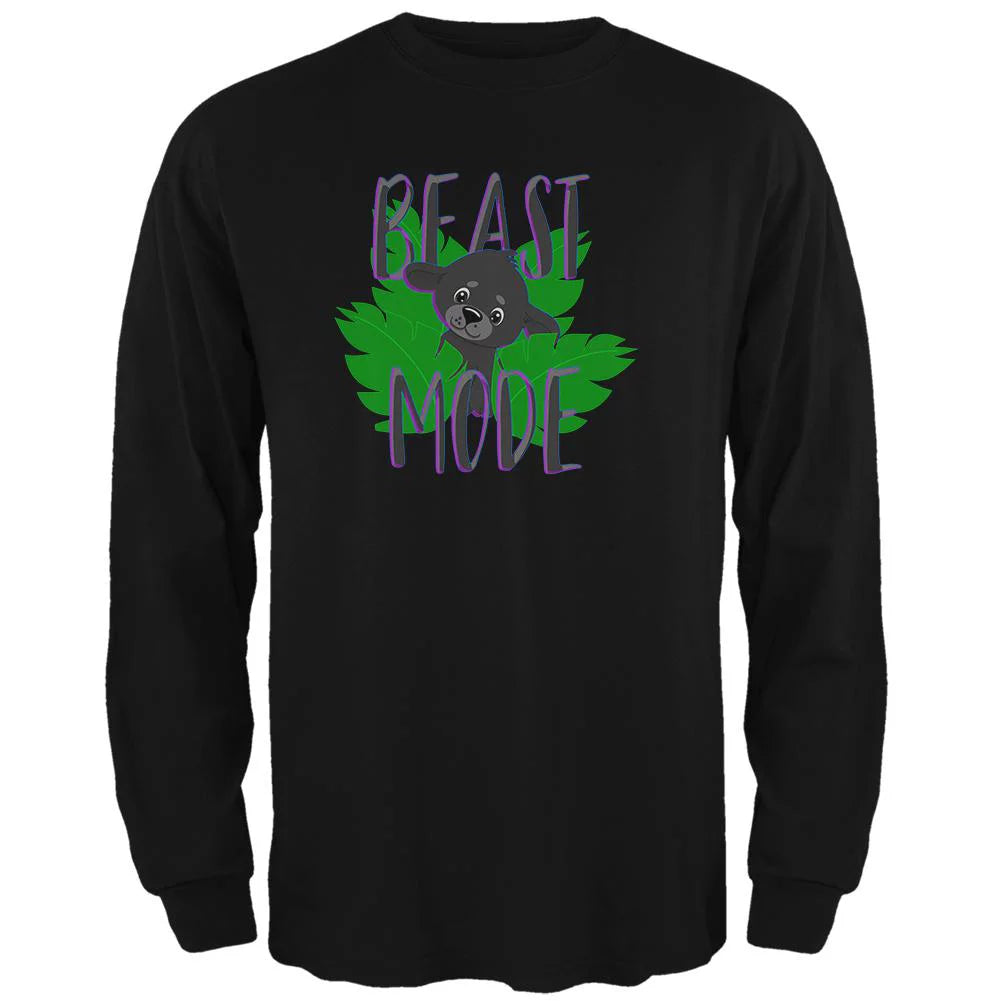 Black Long Sleeve T Shirt I2347