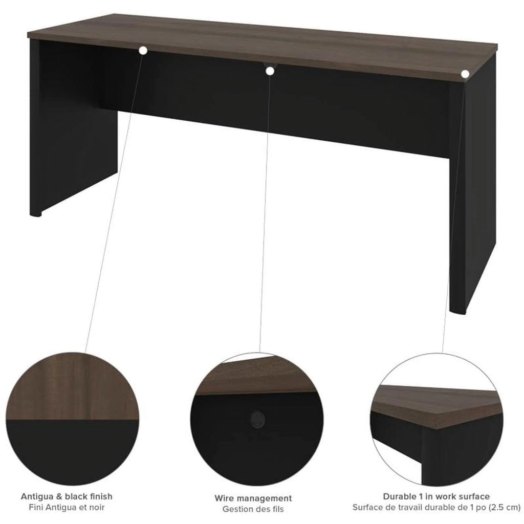 5 Piece Wood U Shaped Computer Desk L287