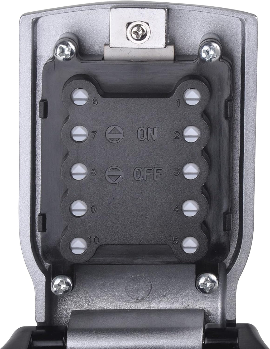 Car Window Lockbox with Protective Rubber Cover, Holds 1-5 Keys Z5125
