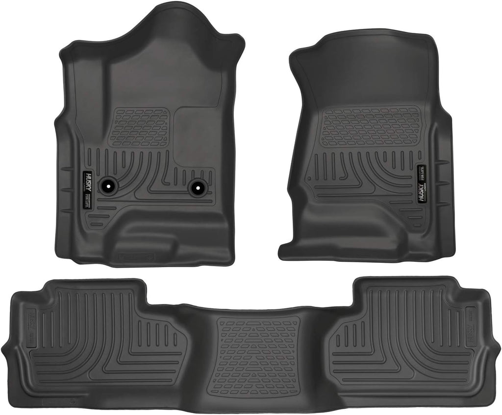 Black Front & 2nd Seat Floor Liners 3 Pcs D9797
