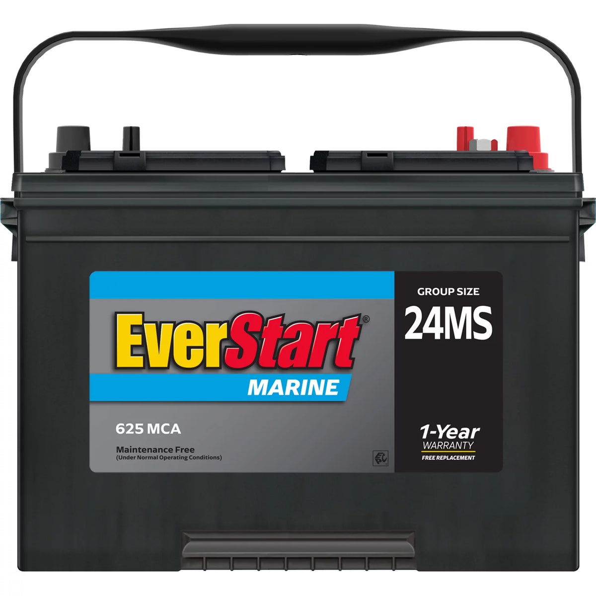 Lead Acid Marine Starting Battery Group Size 24MS 12 Volt 1000 MCA C623288