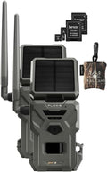 2 PK Solar Cellular Trail Camera with 100-foot Flash Detection Range and 32GB SD Cards J77377