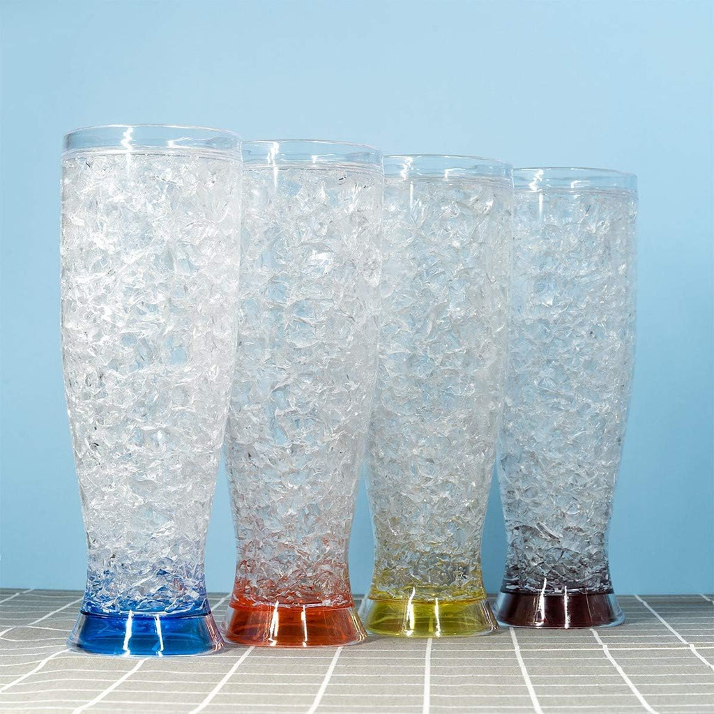 Clear 16oz Set of 4 Double Wall Beer Mugs X521