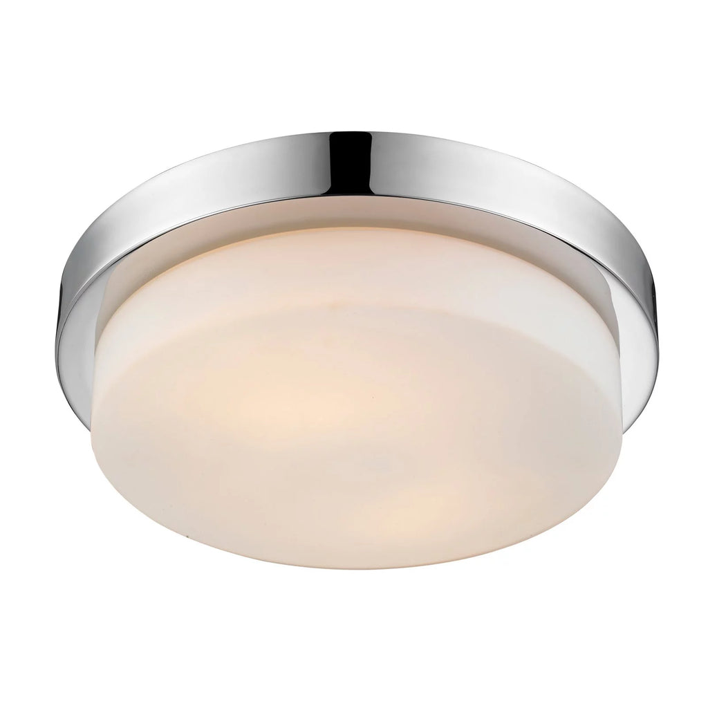 Flush Mount in Pewter with Opal Glass O56197